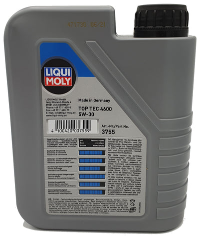 Buy Liqui Moly Top Tec 4600 5W-30 3755 Engine oil 1 l